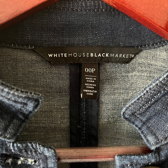 NWOT White House Black Market denim jacket - Picture 5 of 5